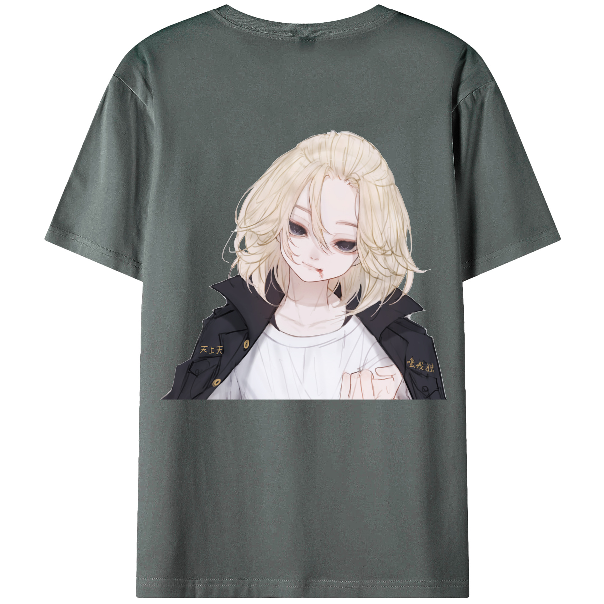 （画像用） 東京リベンジャーズ Tokyo Revengers 綿100％ メンズ半袖Tシャツ（バックプリント） 通気性